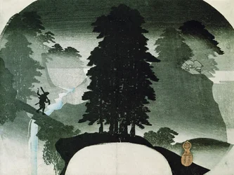 Paisagem (impressão em xilogravura)